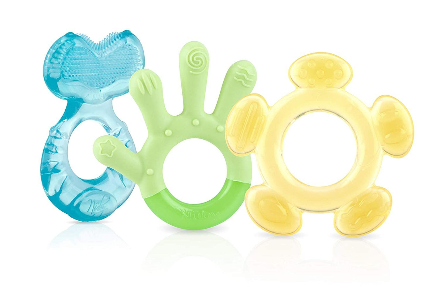 Nuby 3 Step Baby Teether Set (Neutral Colors)