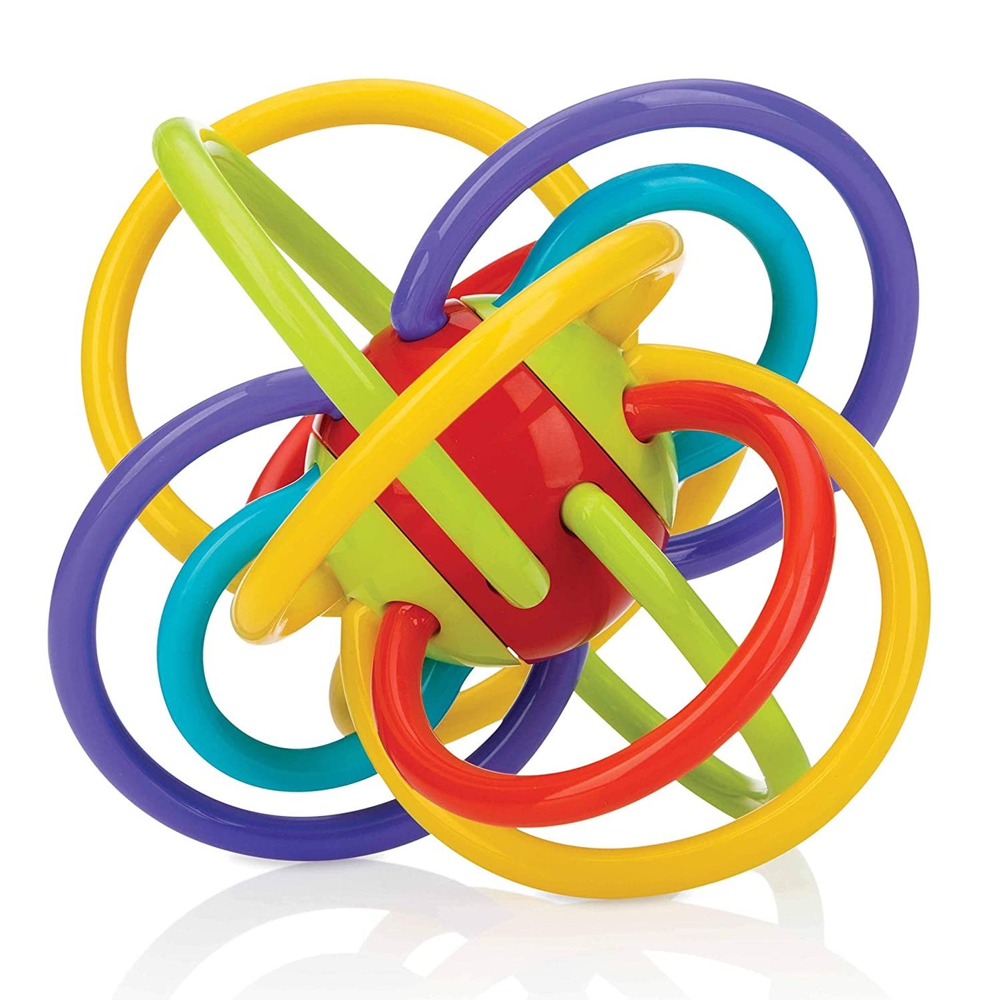 Nuby - Lots A Loops Toy Many Colourful Bows Rattle Teether 6M+, Multi-Colour