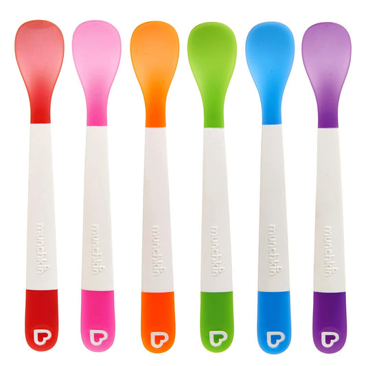 Munchkin® Lift™ Infant Spoons, Multicolored, 6 Pack