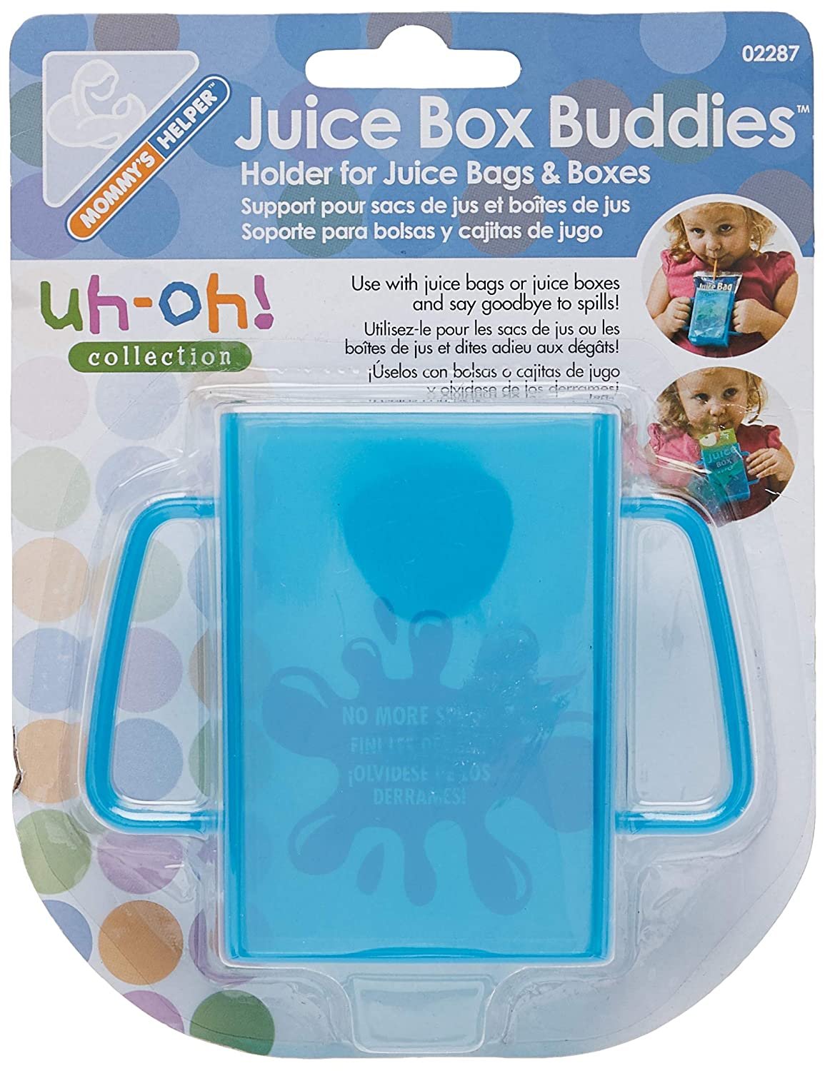 Mommys Helper Juice Box Buddies Holder for Juice Bags and Boxes, Colors May Vary