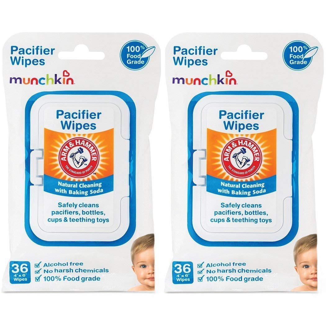 Munchkin Arm and Hammer Pacifier Wipes, White 72 Count
