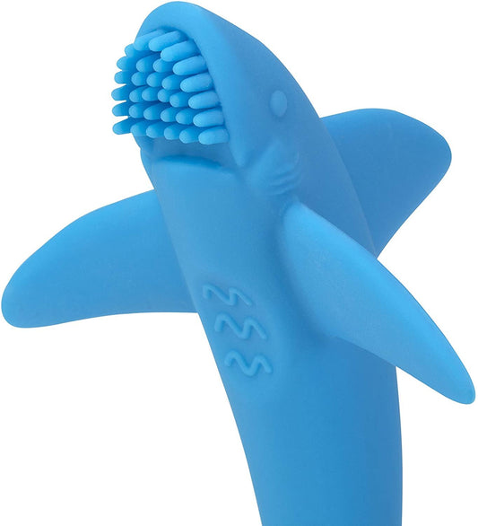 Nuby Grooming Lil Shark Massaging Toothbrush (Grey)