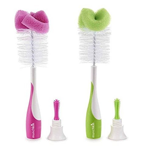 Munchkin Sponge Bottle Brush 1/Pack, Colors may vary