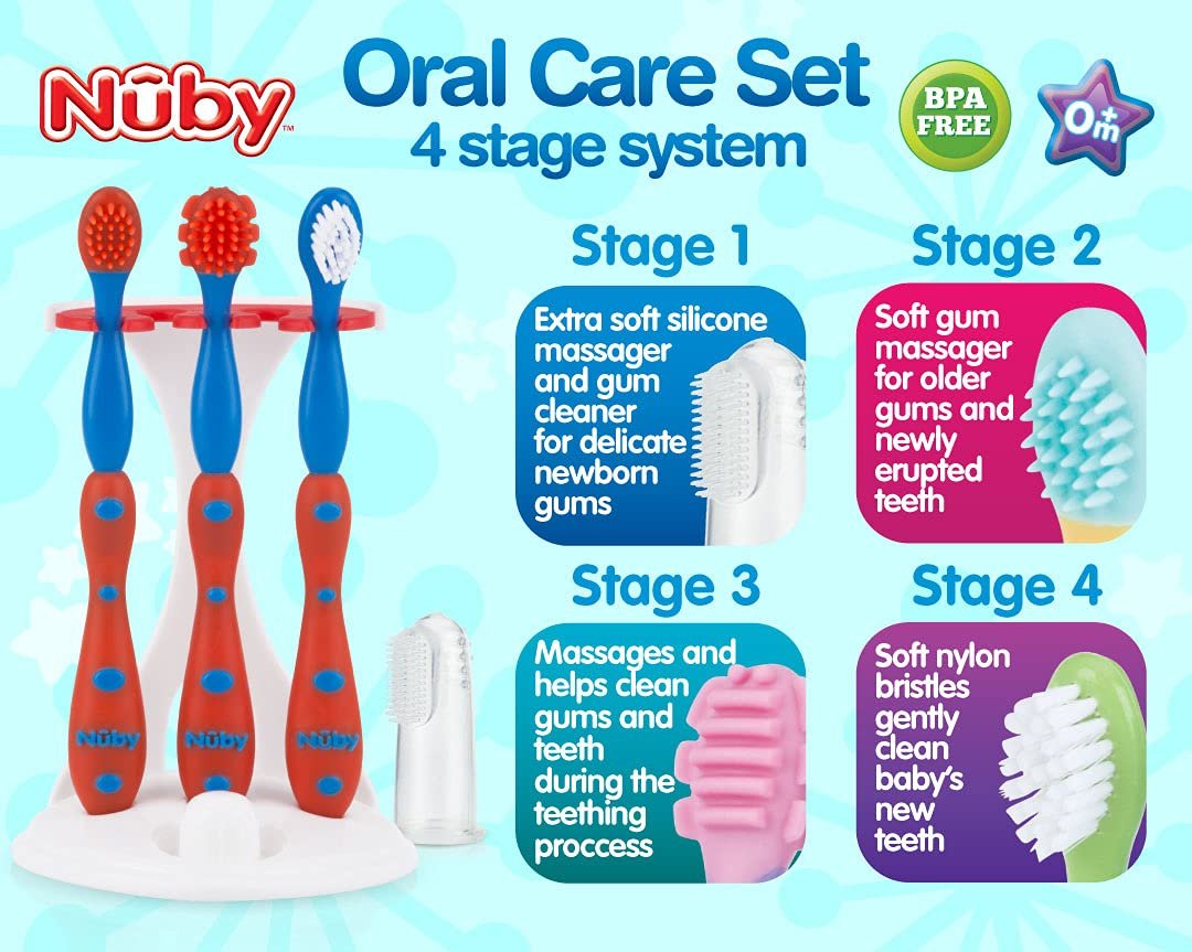 Nuby Nuby 4 Stage Oral Care Set