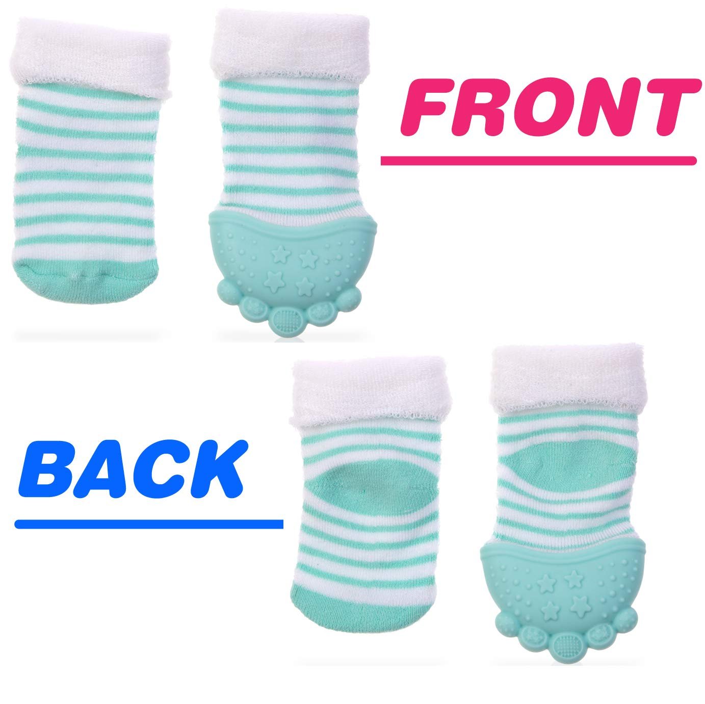 Nuby Aqua Stripes Teething Sock