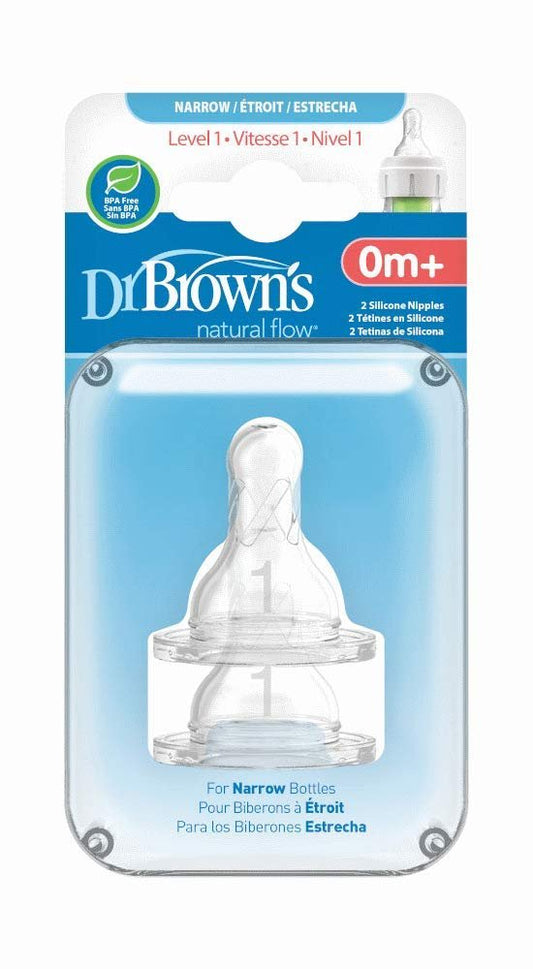 Dr. Brown's Natural Flow Level 1 Standard Nipple - 8