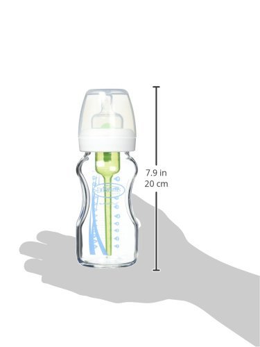 Dr. Brown's Options Wide 3 Piece Neck Glass Bottle