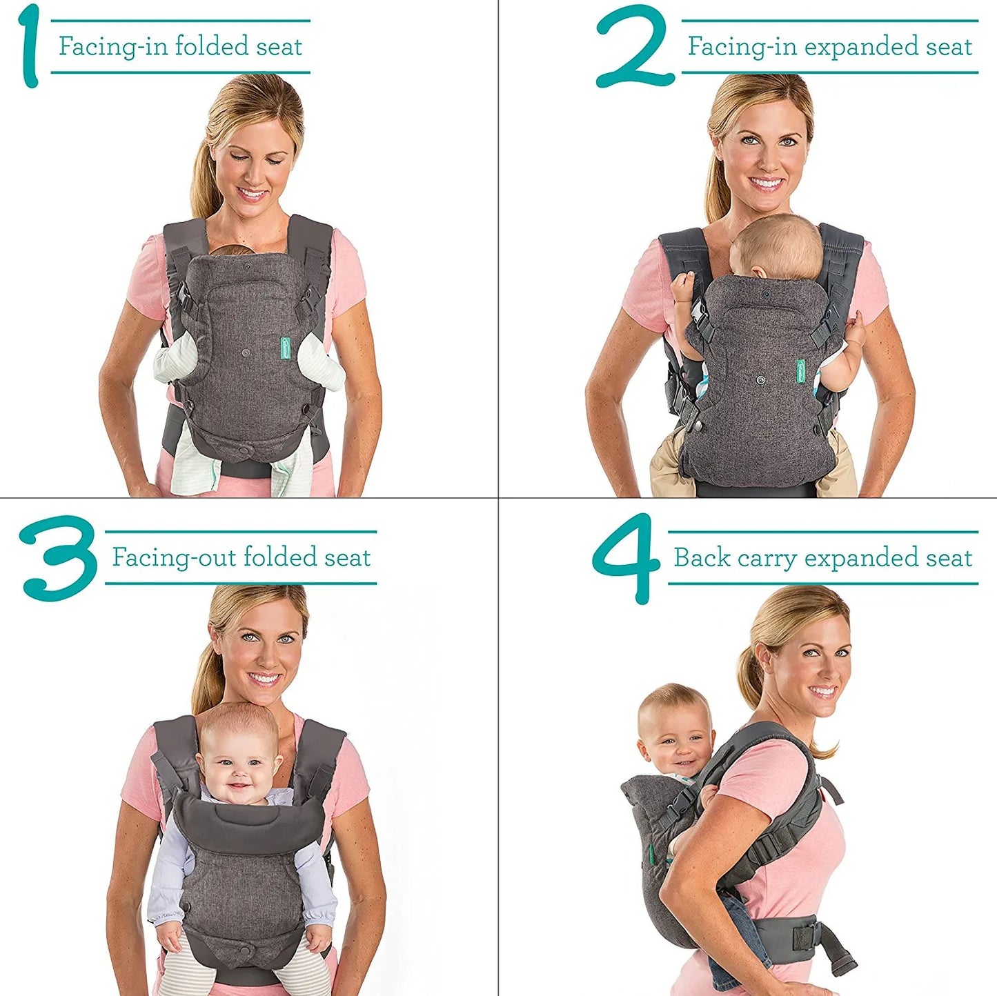 Infantino Flip 4-in-1 Carrier - Ergonomic, Convertible