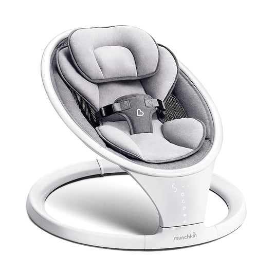 Munchkin Bluetooth Enabled Baby Swing, Newborn & Up, Gray
