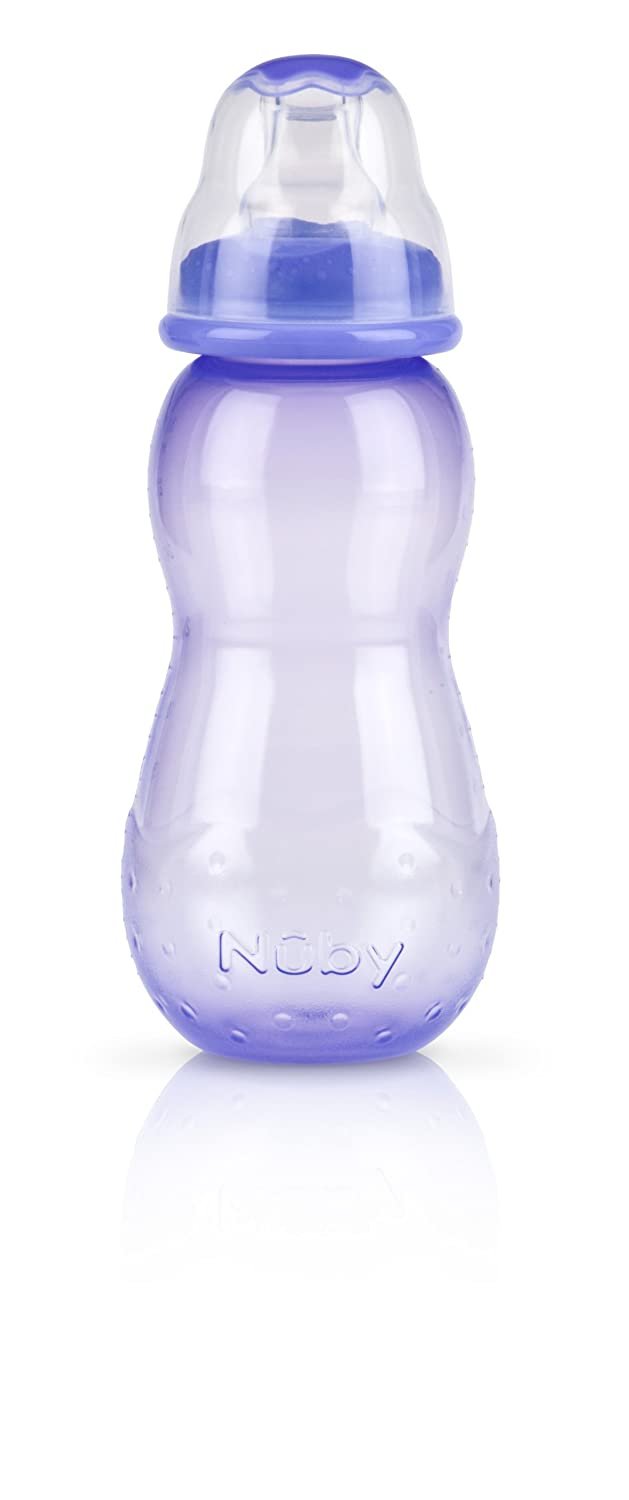 Nuby 3-Stage Standard Neck Bottle, 7 Ounce