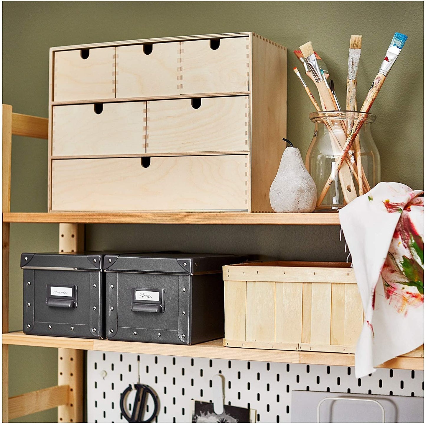 IKEA.. 402.163.57 Moppe Mini Storage Chest, Birch Plywood