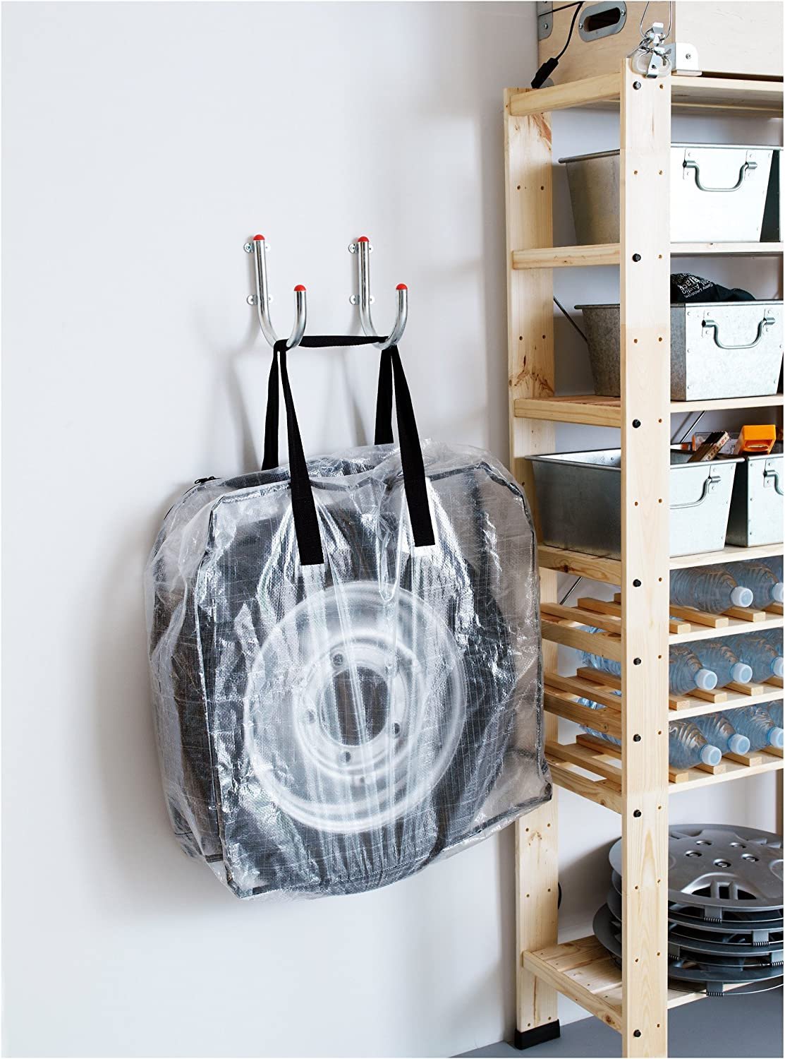 IKEA Extra Large Clear Storage Bag for Clothing Storage, Under the Bed Storage, Garage Storage, Recycling Bags (1)