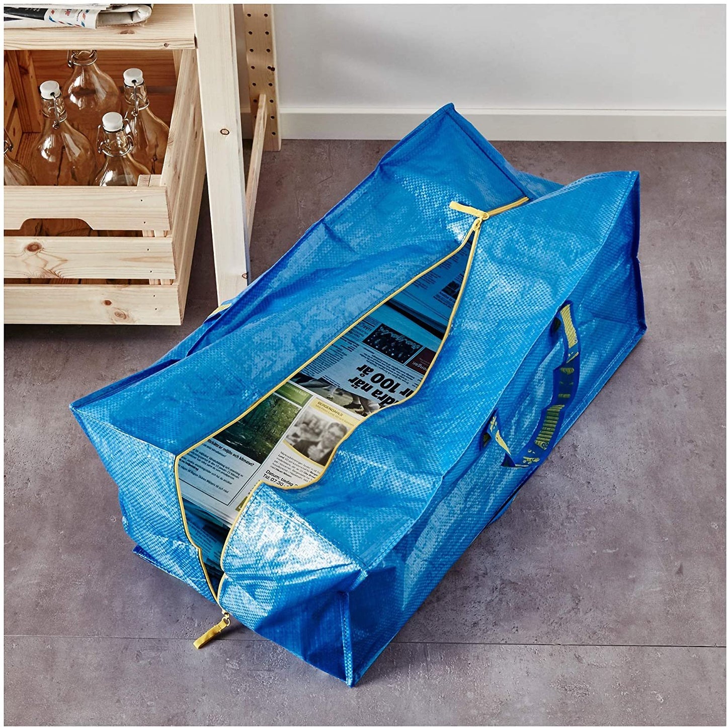 Ikea Frakta Storage Bag - Blue