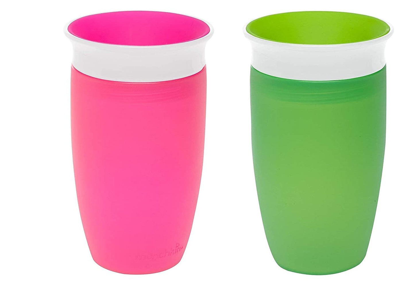 Munchkin Miracle 360 Sippy Cup, Pink/Green, 10 Ounce, 2 Count