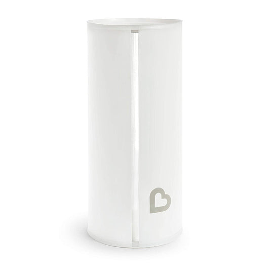 Munchkin Toss Portable Disposable Diaper Pail, Holds 30 Diapers, White