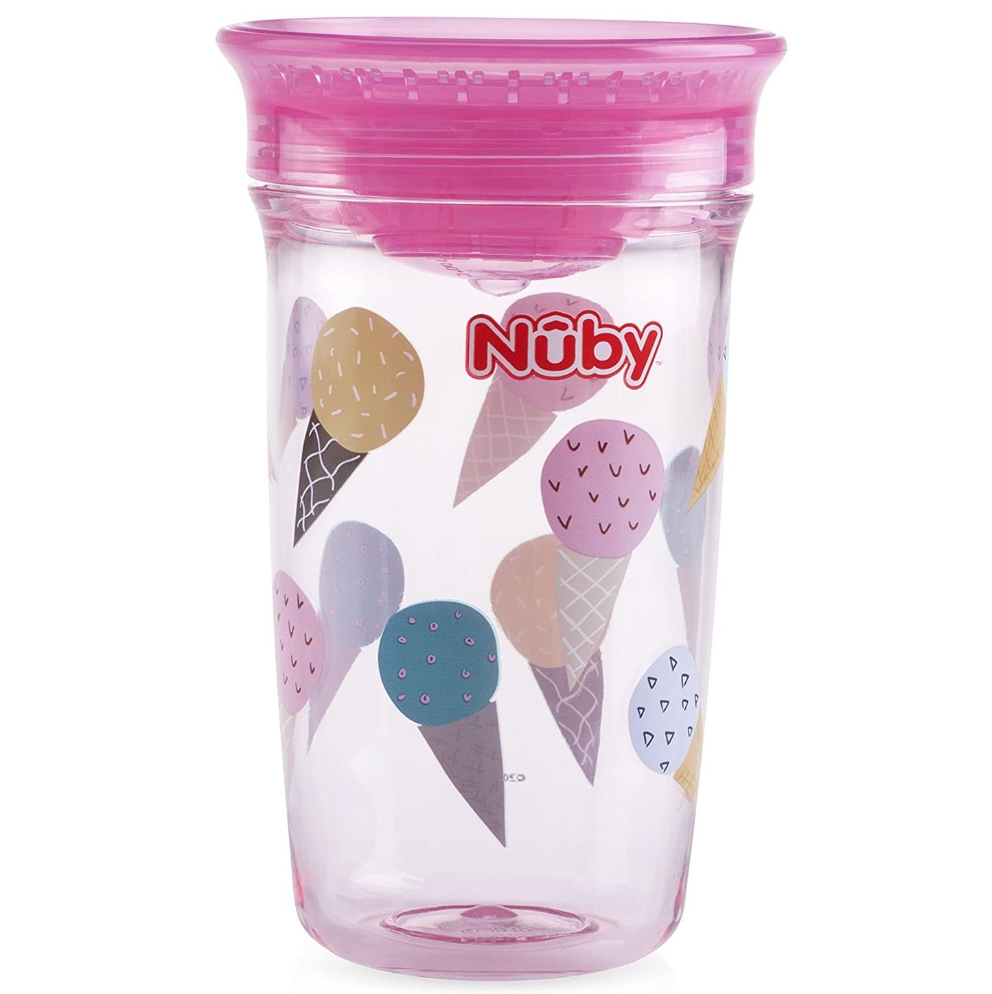 Nuby Tritan No Spill 360 Degree Printed Wonder Cup, Prints May Vary, 1pk