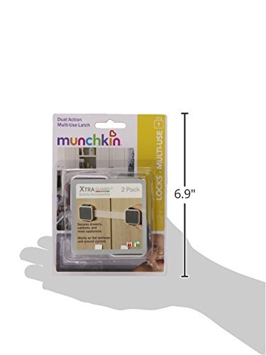 Munchkin XTRAGUARD 2 Count Dual Action Multi Use Latches (Pack of 2)