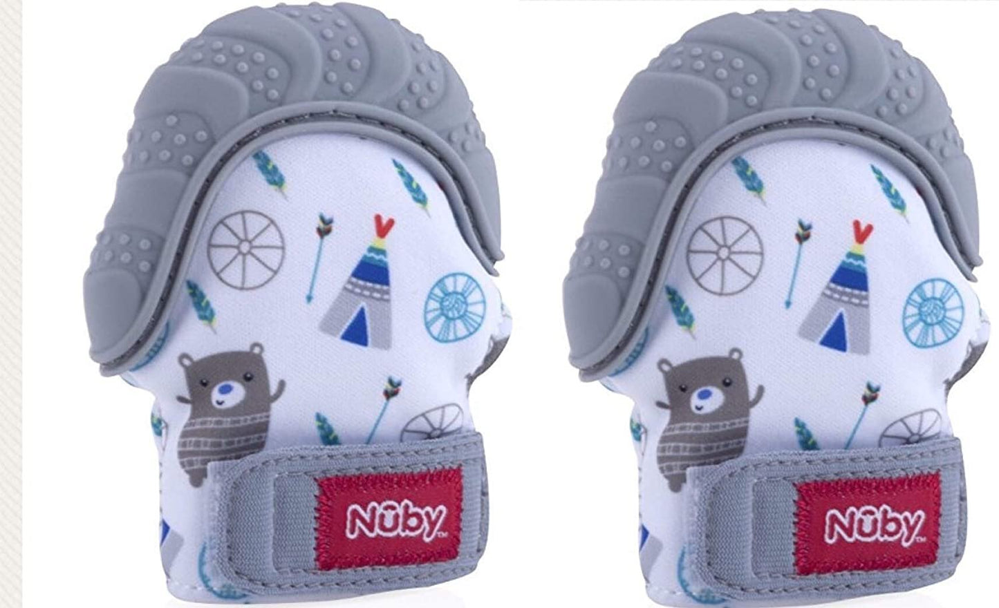 Nuby Soothing Teething Mitten with Hygienic Travel Bag