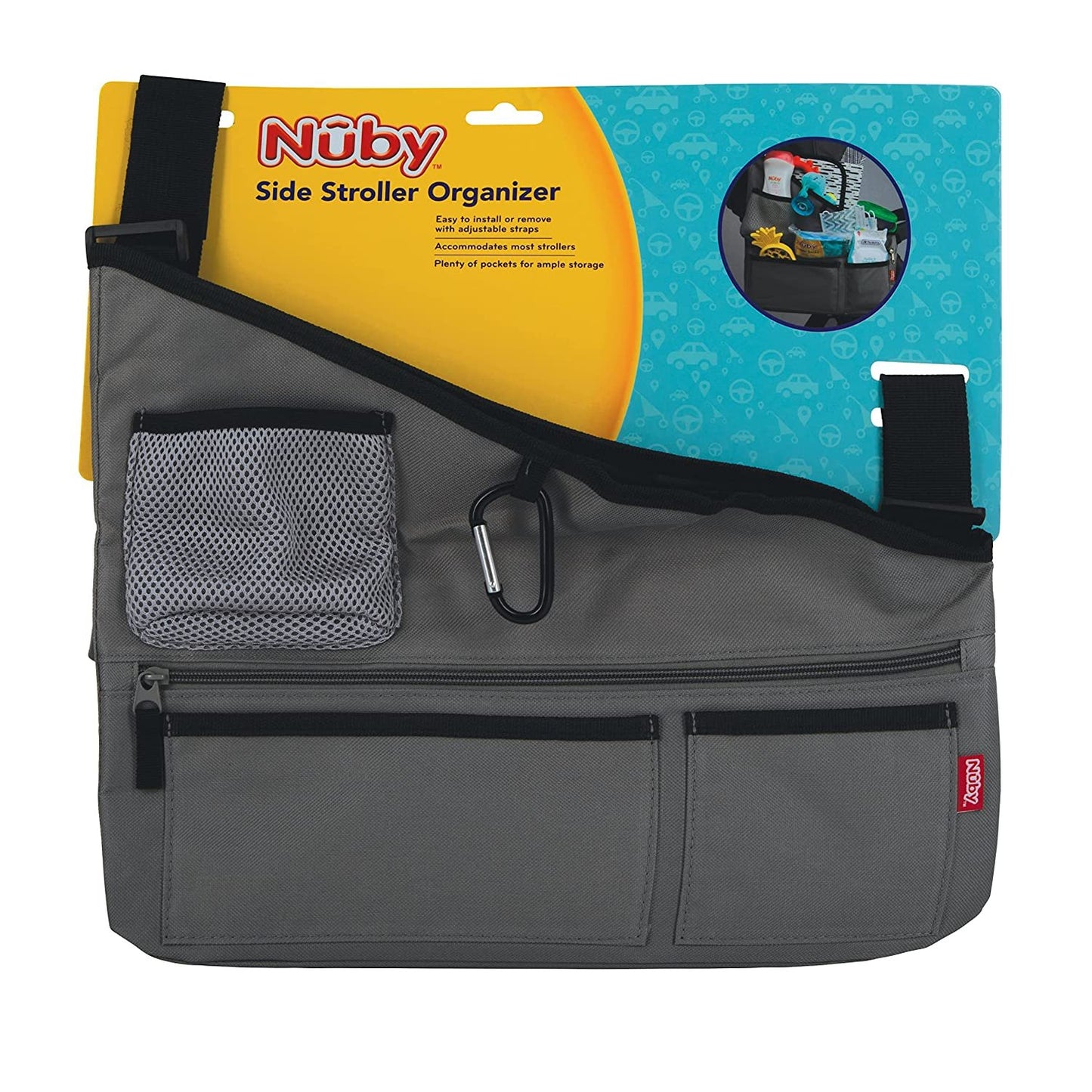 Nuby Fabric Side Stroller Organizer: Keeps Essentials Organized