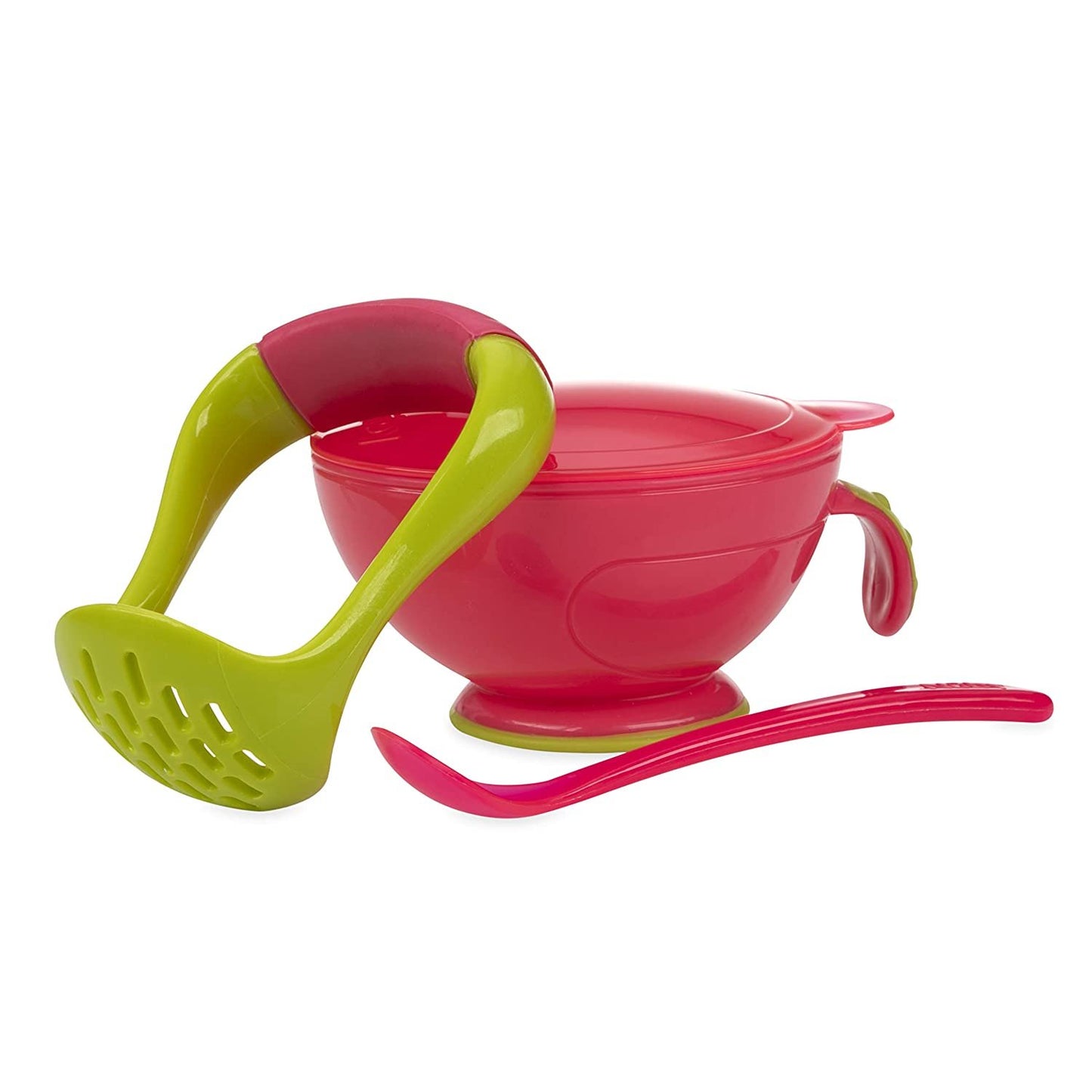 Nuby Garden Fresh Mash N' Feed Bowl with Spoon and Food Masher