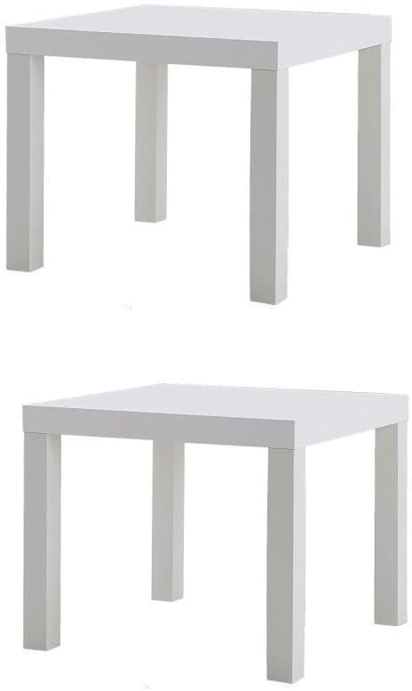 Ikea Table End Side White (2 Pack) Lack