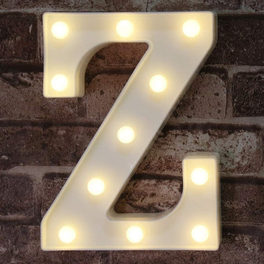 Pooqla LED Marquee Letter Lights Sign, Light Up Alphabet Letter for Home Party Wedding Decoration Z