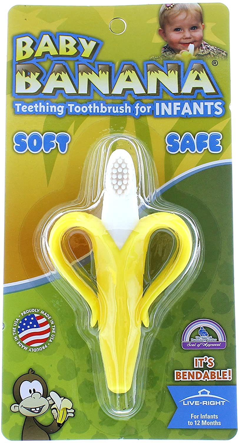 Baby Banana Bendable Training Toothbrush, Infant