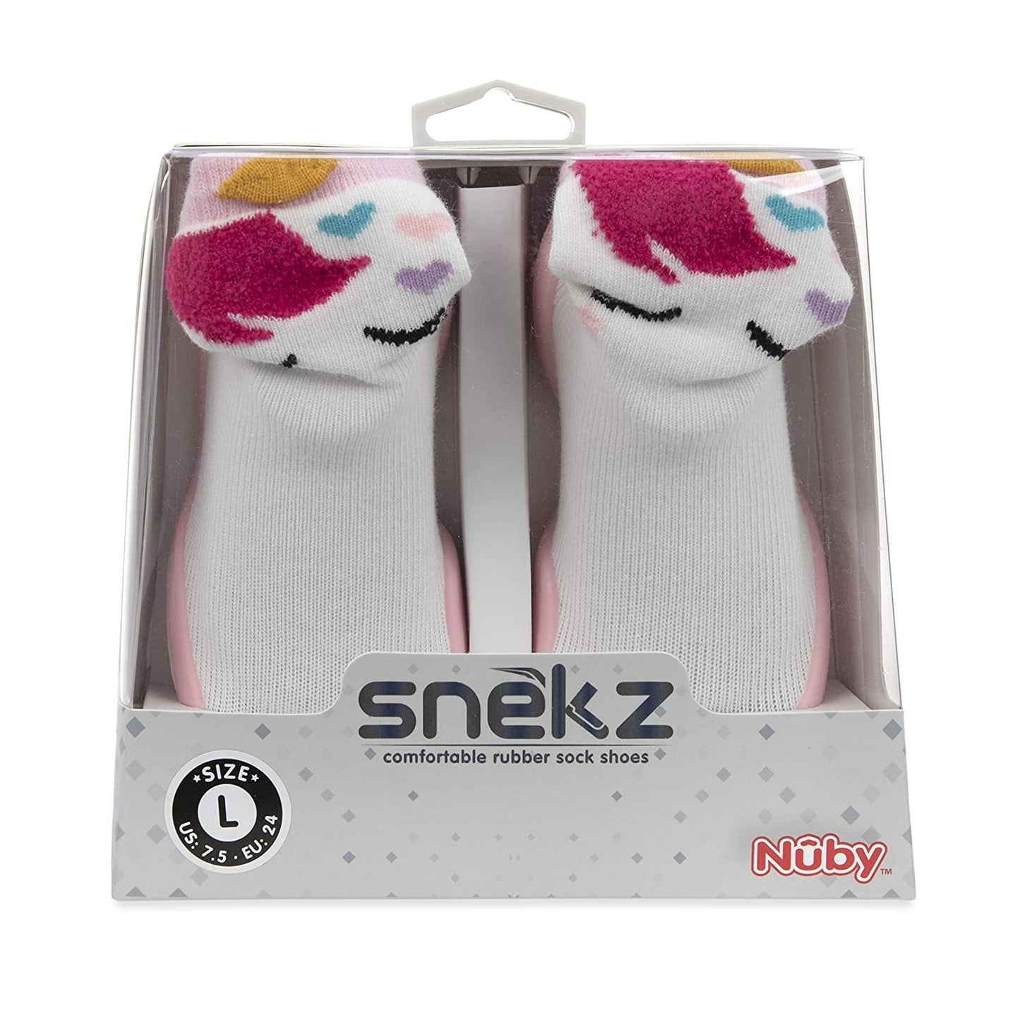 Nuby Snekz Comfortable Rubber Sole Sock Shoes for First Steps