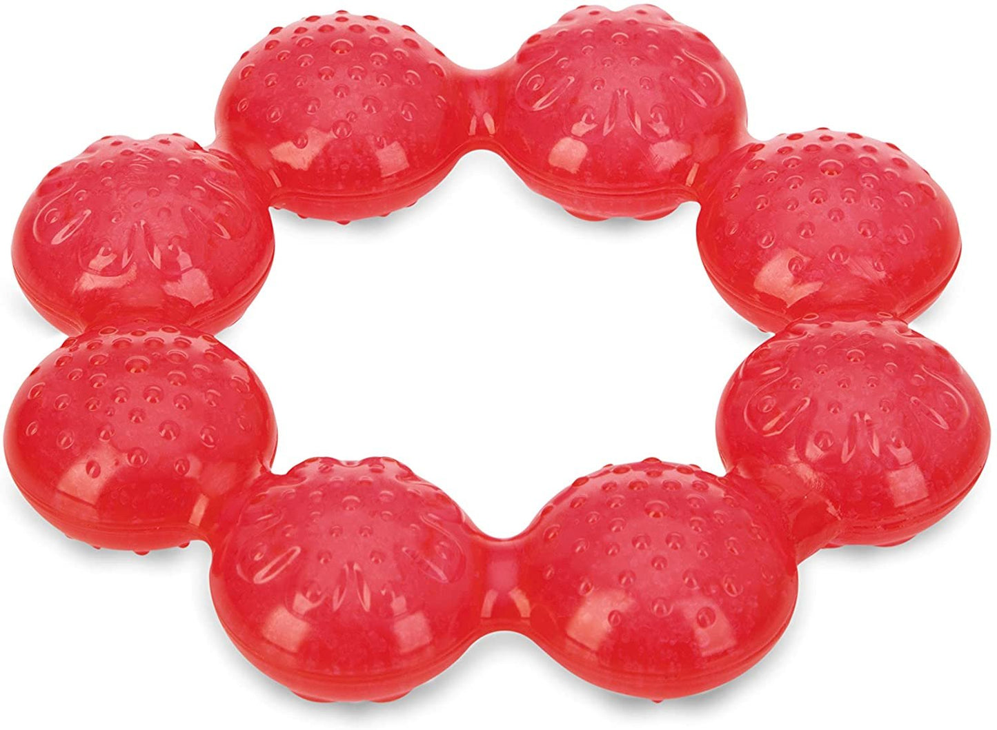 Nuby Pur Ice Bite Soother Ring Teether ( Red)