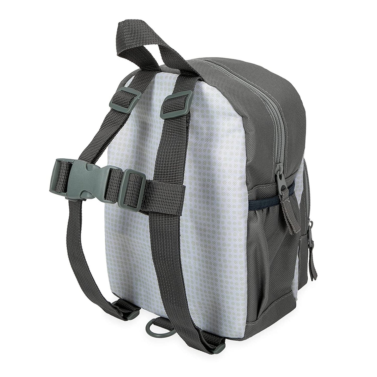 Nuby Mini Backpack with Safety Harness and Detachable Tether: 18 m+, Grey Elephant