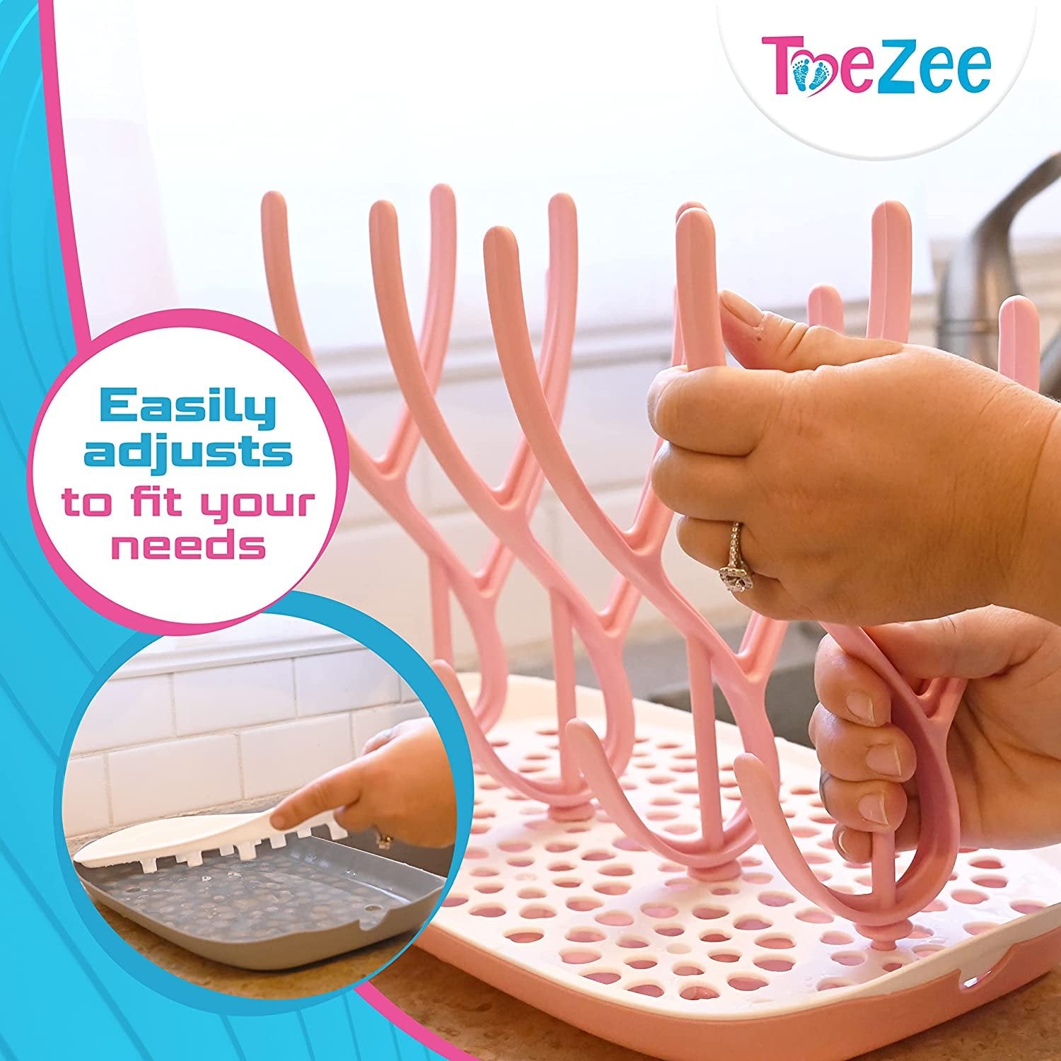 Space saving baby bottle drying online rack