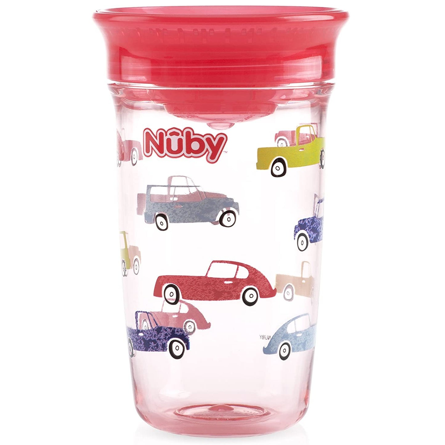 Nuby Tritan No Spill 360 Degree Printed Wonder Cup, Prints May Vary, 1pk