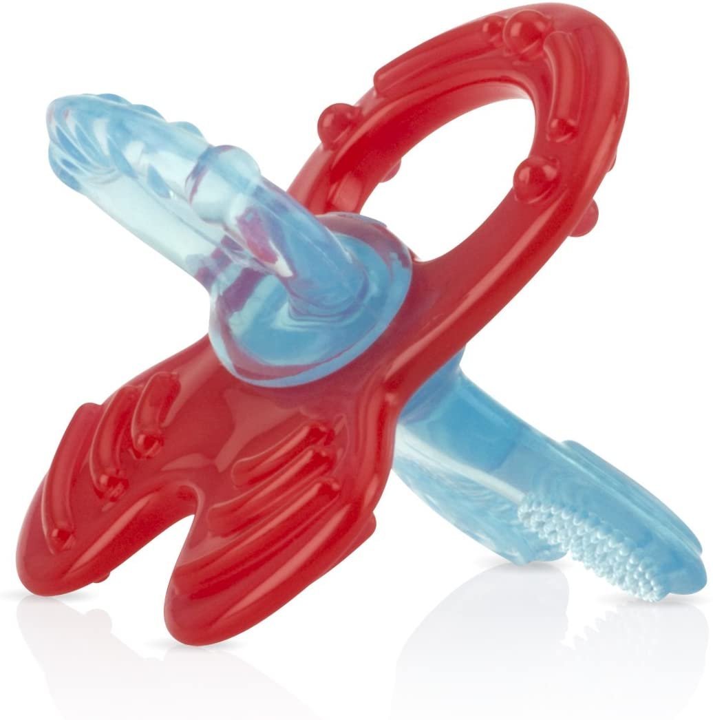 Nuby Chewbies Silicone Teether, Colors May Vary