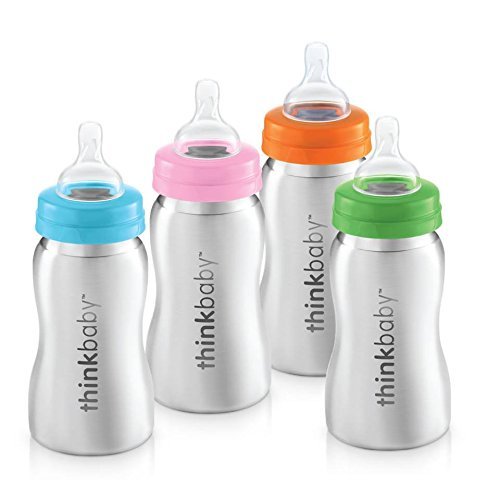 Thinkbaby Baby Bottle of Ultra Polished Stainless Steel
