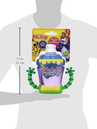 Nuby Monster Super Spout Soft Spout Trainer Sippy Cup