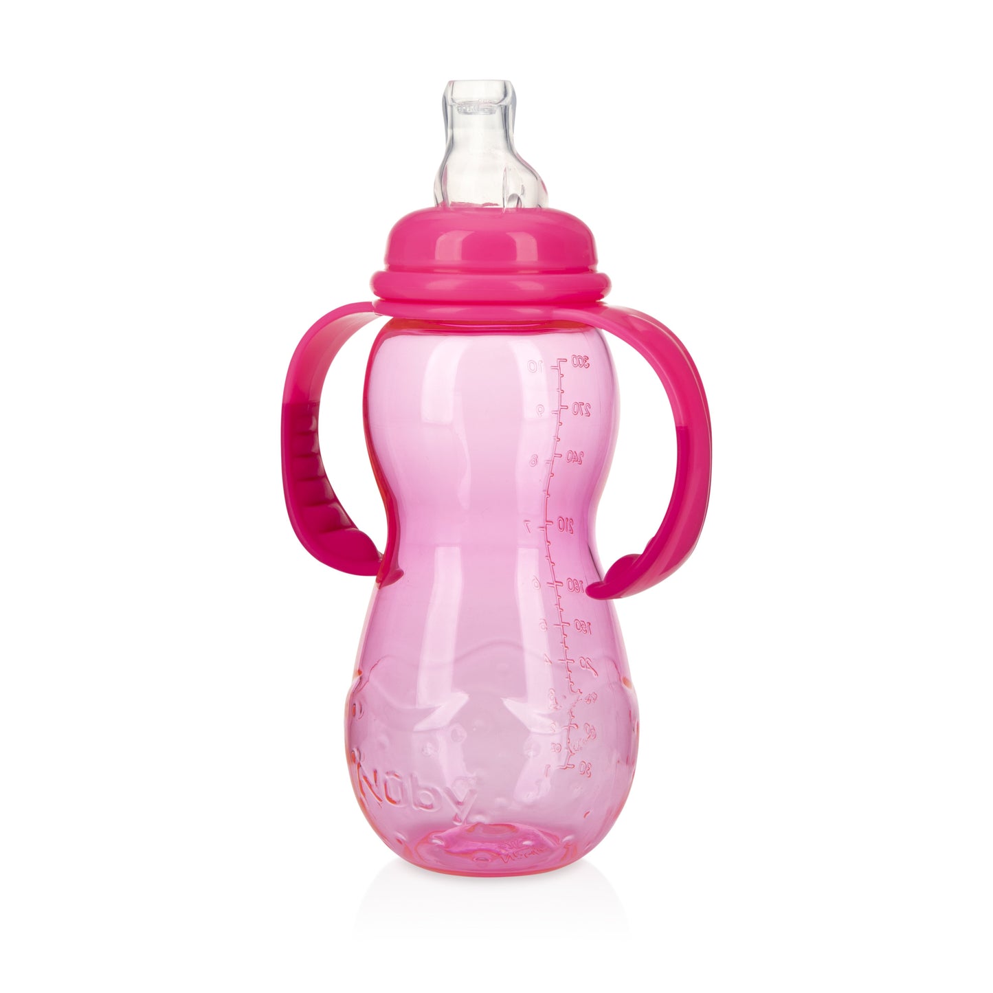 Nuby 3 Stage Grow with Me Bottle to Cup 11oz Pink