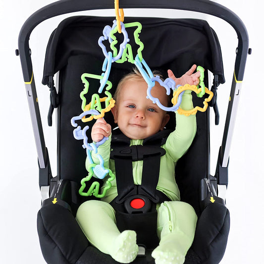 Nuby Animal Click Links Teether Toy- 24-Piece Set - 3+ Months