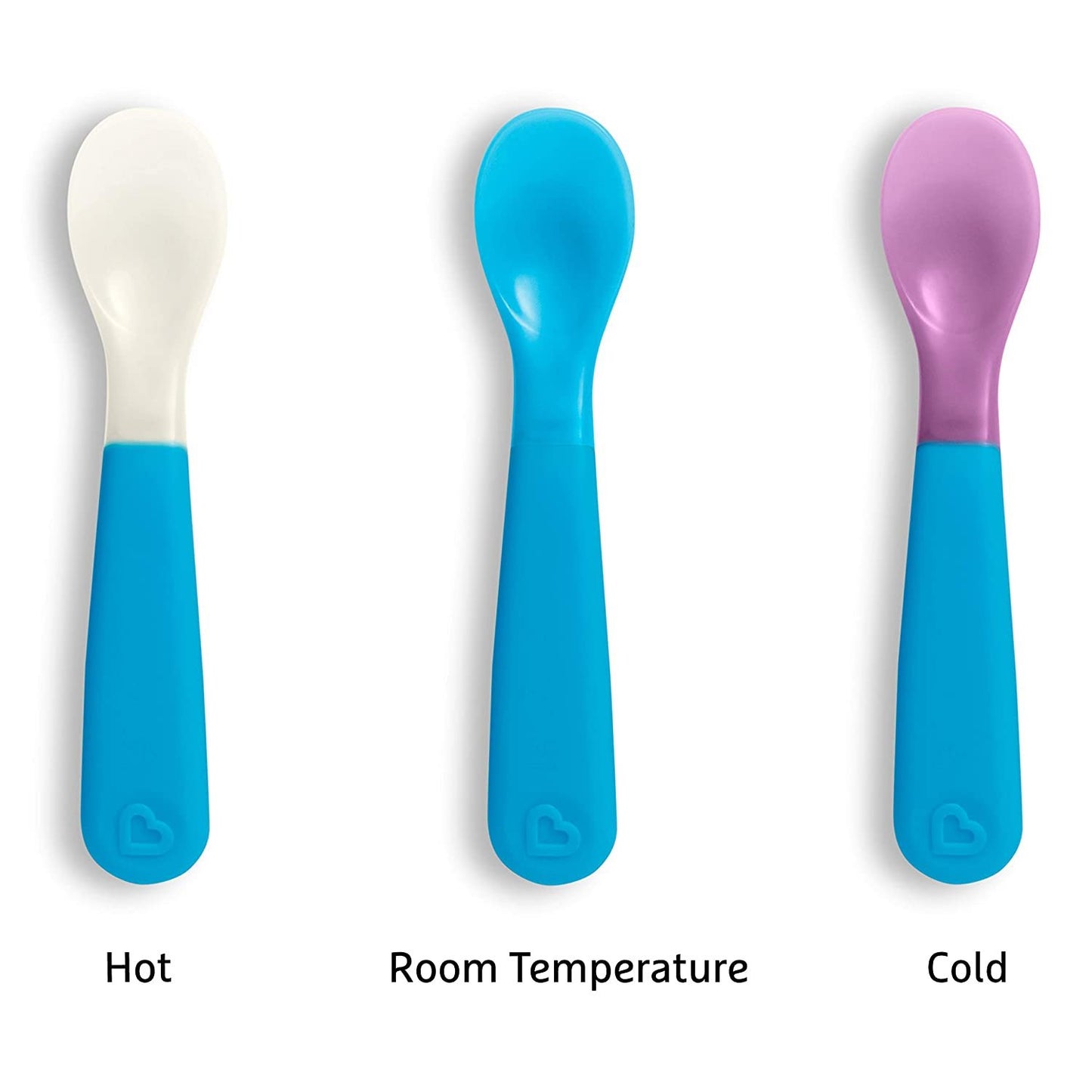Munchkin Color Reveal Color Changing Toddler Forks and Spoons, 6 Pack